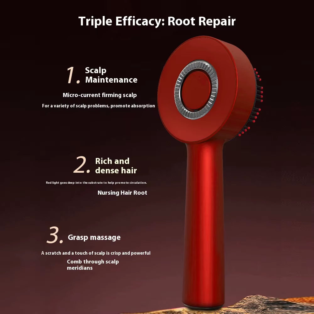 630Nm Red Light Therapy Hair Growth Comb Scalp Applicator Repair Damaged Hair Massage Comb Head Massager Brush Liquid Applicator