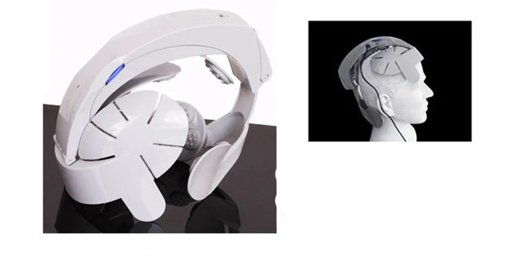 NEW Electric Head Massager Helmet Scalp Brain Relaxation Vibration Acupoint Health Scalp Massage Machine