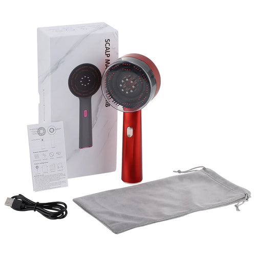 630Nm Red Light Therapy Hair Growth Comb Scalp Applicator Repair Damaged Hair Massage Comb Head Massager Brush Liquid Applicator