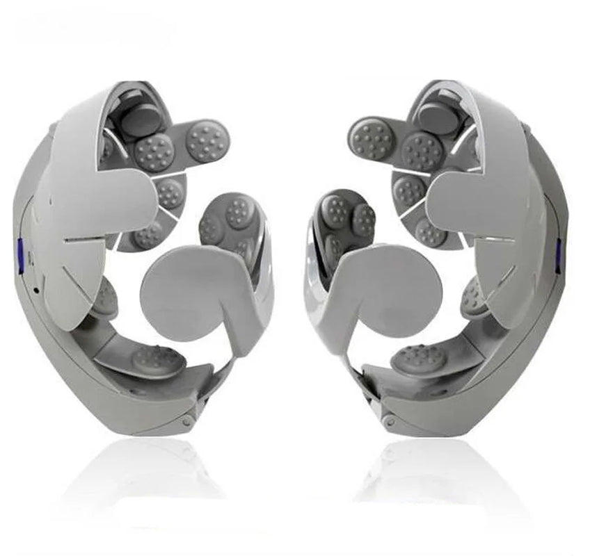 NEW Electric Head Massager Helmet Scalp Brain Relaxation Vibration Acupoint Health Scalp Massage Machine